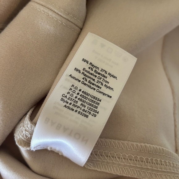 Babaton Aritzia Ruslan Cream Bardot Off Shoulder Bodycon Contour Midi Dress - Picture 8 of 17